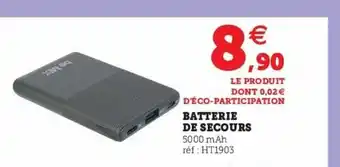 Super U Batterie De Secours offre