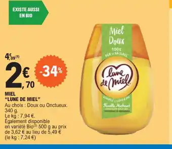 E.Leclerc MIEL "LUNE DE MIEL" offre