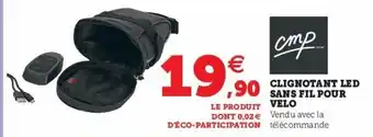 Super U Clignotant Led Sans Fil Pour Velo offre