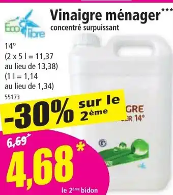 Norma Vinaigre ménager offre