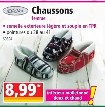 Norma Elle Nor Chaussons offre