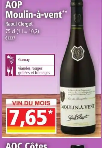 Norma AOP Moulin-à-vent offre
