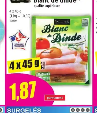 Norma Dufaure & Fils Blanc de dinde offre