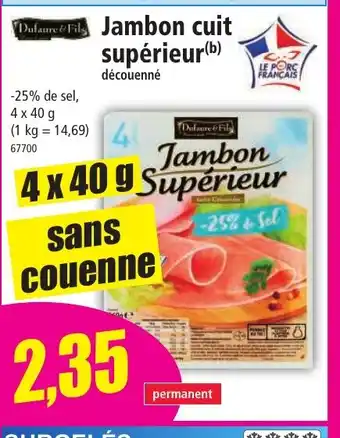 Norma Jambon Supérieur offre
