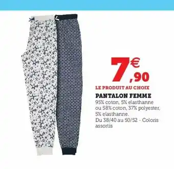 Super U Pantalon Femme offre