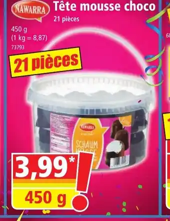 Norma Tête mousse choco offre