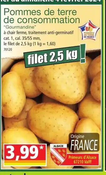 Norma Pommes de terre de consommation offre