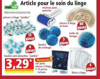 Article pour le soin du linge