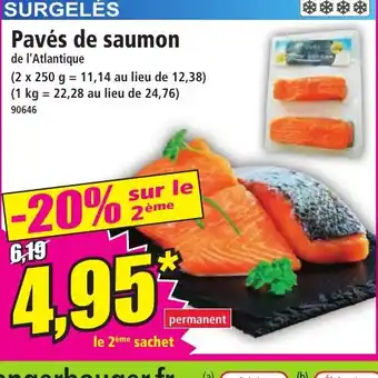Norma SURGELÉS Pavés de saumon offre