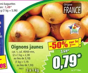 Norma Oignons jaunes offre