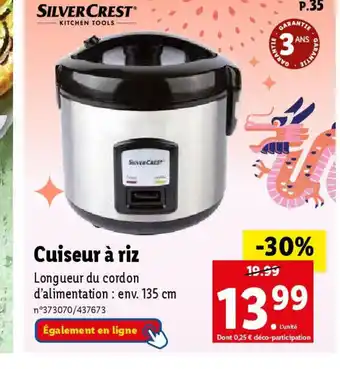 Lidl Cuiseur à riz offre