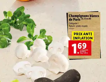 Lidl Champignons blancs de Paris offre