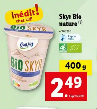 Lidl Skyr Bio nature offre
