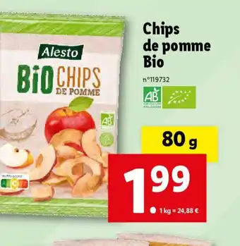Lidl Chips de pomme Bio offre