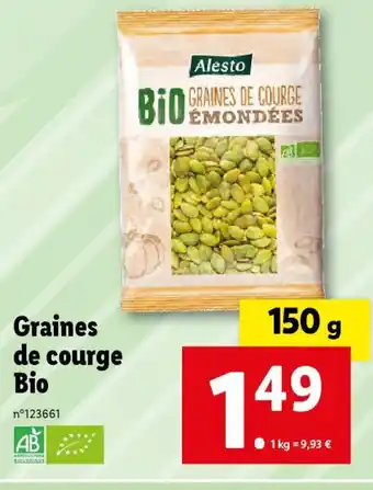 Lidl Graines de courge offre