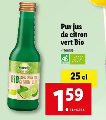 Pur jus de citron vert Bio