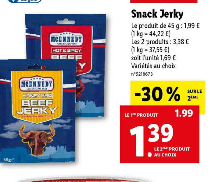 Promo Snack Jerky chez Lidl
