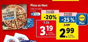 Lidl Pizza au thon offre