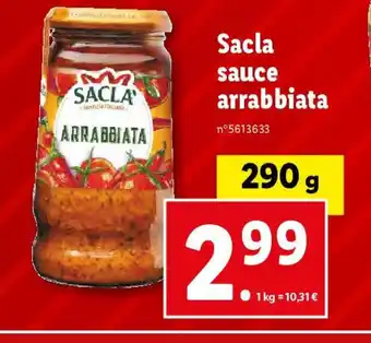 Lidl Sacla sauce offre