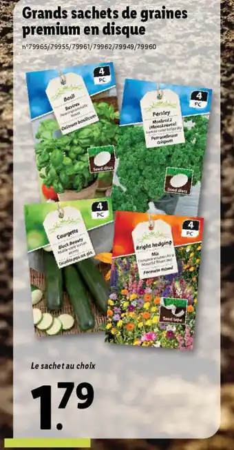 Lidl Grands sachets hybrides fleurs et légumes offre