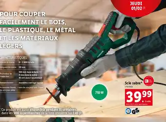 Lidl Scie sabre offre