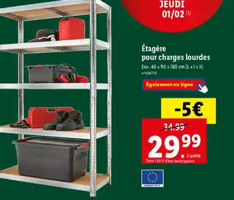 Lidl Étagère pour charges lourdes offre