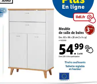 Lidl Meuble de salle de bains offre