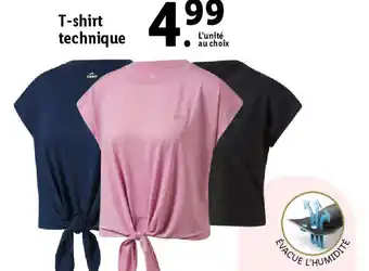 Lidl T-shirt technique offre