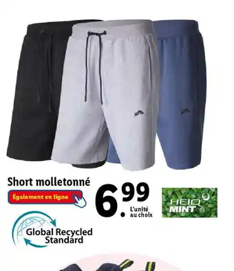 Lidl Short molletonné offre