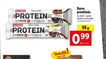 Lidl Barre protéinée offre