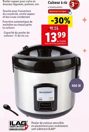 Lidl Cuiseur a riz offre