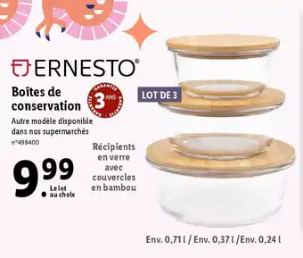 Lidl Boîtes de conservation offre