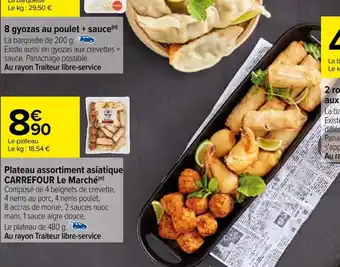 Carrefour Plateau assortiment asiatique CARREFOUR Le Marché offre