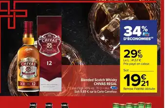 Carrefour Blended Scotch Whisky CHIVAS REGAL offre