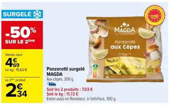 Carrefour Panzerotti surgelé MAGDA offre