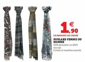 Super U Foulard Femme Ou Homme offre