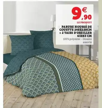 Super U Parure Housse de Couette 240x220cm offre