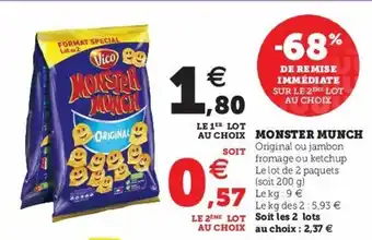 Super U Monster Munch offre