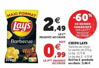 Super U Chips Lays offre