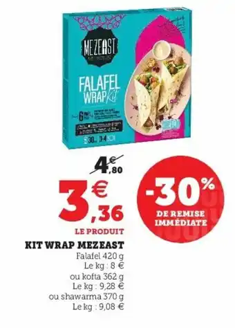 Super U Kit Wrap Mezeast offre