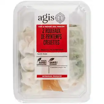 Carrefour 2 rouleaux de printemps aux crevettes offre