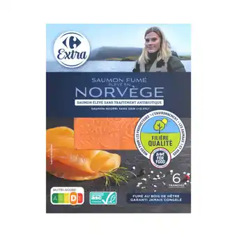 Carrefour CARREFOUR EXTRA Saumon fumé ASC Filière Qualité offre