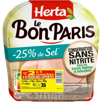 Carrefour HERTA Jambon Le Bon Paris offre