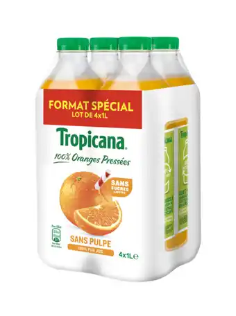 Carrefour TROPICANA Pur jus d'orange Format spécial offre