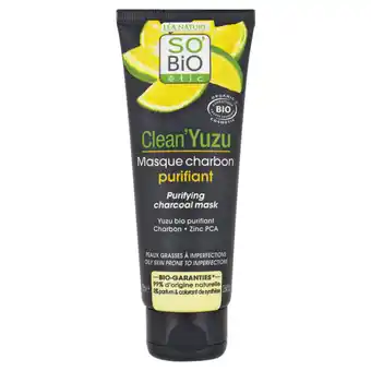 Carrefour SO'BIO ÉTIC Masque visage Clean Yuzu offre