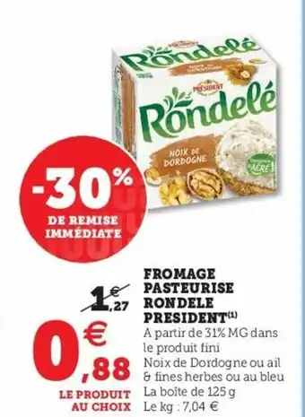 Fromage Pasteurise Rondele