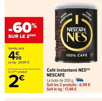 Carrefour Café instantané NES(m) NESCAFE offre