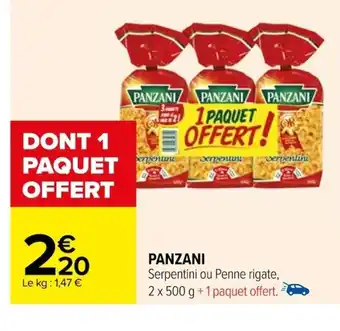 Carrefour PANZANI offre