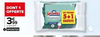 Carrefour Eponges spontex offre