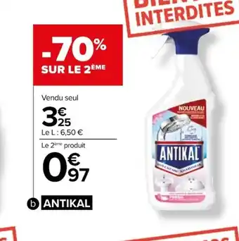 Carrefour Spray anti calcaire offre